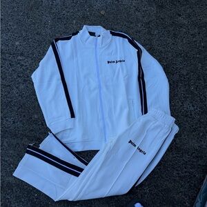 Palm Angels White and Black Track Set